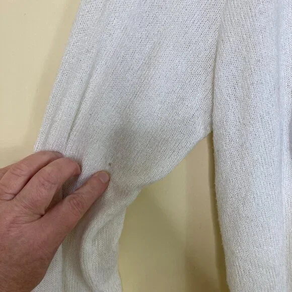 Disney Parks Minnie Mouse Sweater Womens Large Sequin Bow Knit Flaw Cosplay - Picture 7 of 9